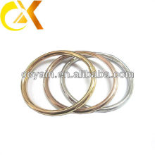 stainless steel hollow bangle 3pcs for set with gold and rose gold plating